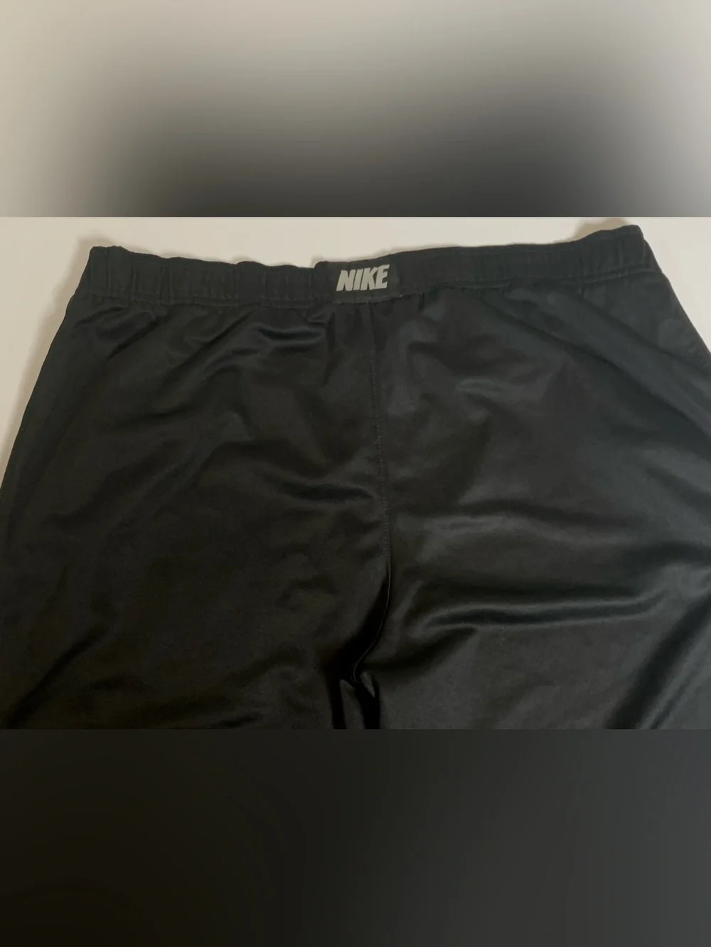 Nike Dri-FIT Open Hem Track Pants Gray Stripe Black Men’s Large Athletic Retro